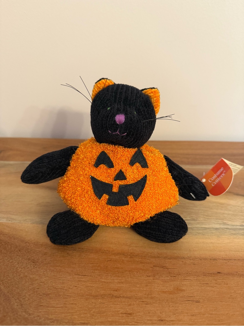 Russ Costume Critter Halloween Black Cat Jack O'Lantern Pumpkin plush new w tags